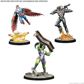 Atomic Mass Games Tabletop Games > Miniature Games > Expansions Marvel: Crisis Protocol - Captain America & The Avengers Character Pack 841333139681 MCP05