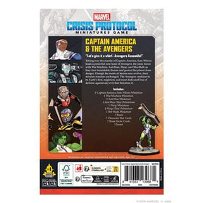 Atomic Mass Games Tabletop Games > Miniature Games > Expansions Marvel: Crisis Protocol - Captain America & The Avengers Character Pack 841333139681 MCP05