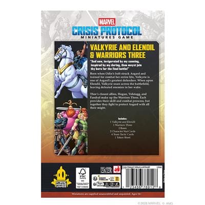 Atomic Mass Games Tabletop Games > Miniature Games > Expansions Marvel: Crisis Protocol – Valkyrie on Elendil & Warriors Three 841333112943 CP94