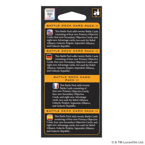 Atomic Mass Games Tabletop Games > Miniature Games > Expansions Star Wars: Legion - Battle Deck Card Pack II 841333134884 SWQ151