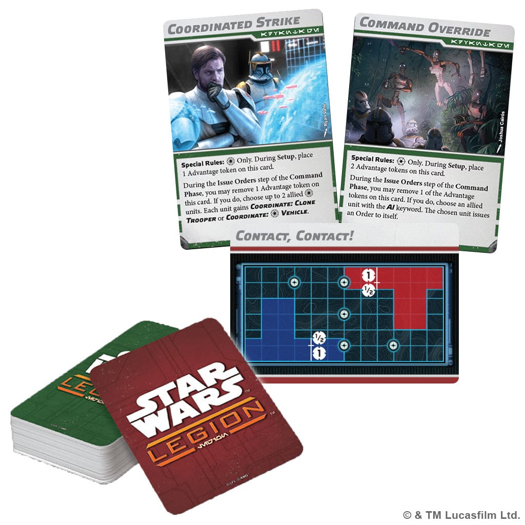 Atomic Mass Games Tabletop Games > Miniature Games > Expansions Star Wars: Legion - Battle Deck Card Pack II 841333134884 SWQ151