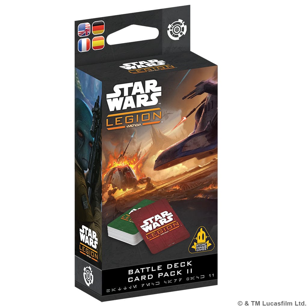 Atomic Mass Games Tabletop Games > Miniature Games > Expansions Star Wars: Legion - Battle Deck Card Pack II 841333134884 SWQ151