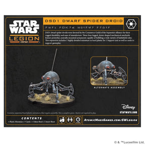 Atomic Mass Games Tabletop Games > Miniature Games > Expansions Star Wars: Legion – DSD1 Dwarf Spider Droid 841333135027 SWQ61
