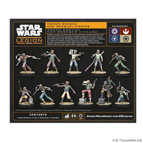 Atomic Mass Games Tabletop Games > Miniature Games > Expansions Star Wars: Legion – Hondo Ohnaka & Weequay Pirates 841333134891 SWQ45