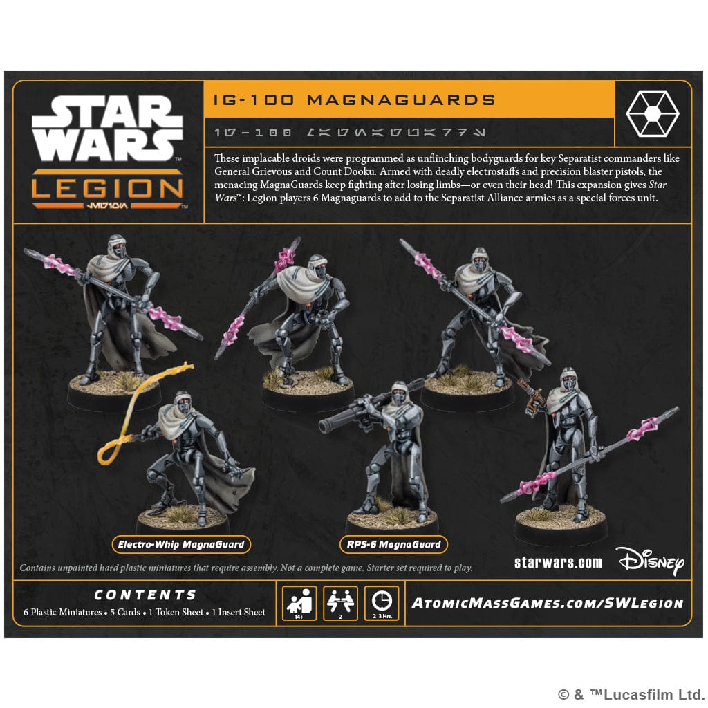 Atomic Mass Games Tabletop Games > Miniature Games > Expansions Star Wars: Legion – IG-100 Magnaguards 841333135270 SWQ58