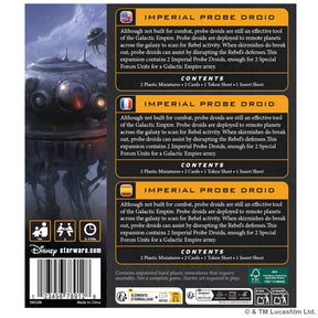 Atomic Mass Games Tabletop Games > Miniature Games > Expansions Star Wars: Legion - Imperial Probe Droids 841333134815 SWQ98