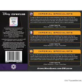 Atomic Mass Games Tabletop Games > Miniature Games > Expansions Star Wars: Legion - Imperial Specialists 841333136574 SWQ192
