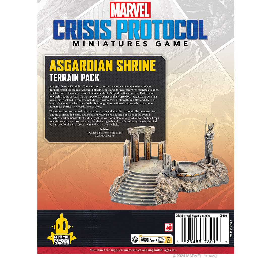 Atomic Mass Games Tabletop Games > Miniature Games Marvel: Crisis Protocol - Asgardian Shrine Terrain Pack 841333113094 CP106