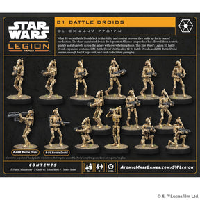 Atomic Mass Games Tabletop Games > Role-Playing Games > Star Wars Star Wars: Legion - B1 Battle Droids 841333133481 SWQ30