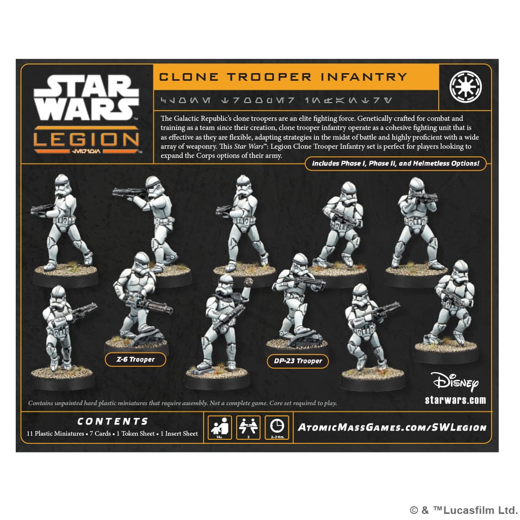 Atomic Mass Games Tabletop Games > Role-Playing Games > Star Wars Star Wars: Legion - Clone Troopers Infantry 841333133405 SWQ24