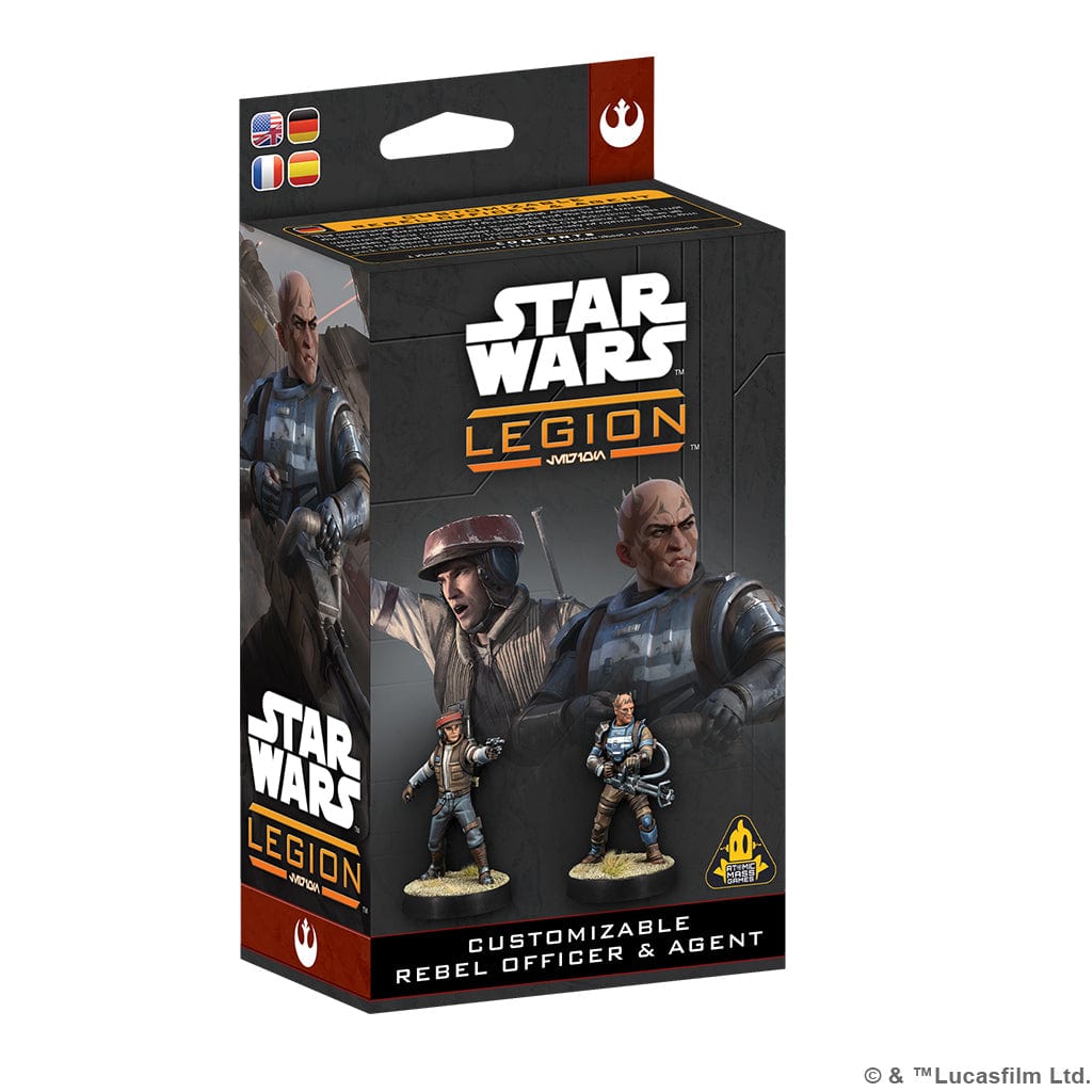 Atomic Mass Games Tabletop Games > Role-Playing Games > Star Wars Star Wars: Legion - Customizable Rebel Officer & Agent 841333132064 SWQ13