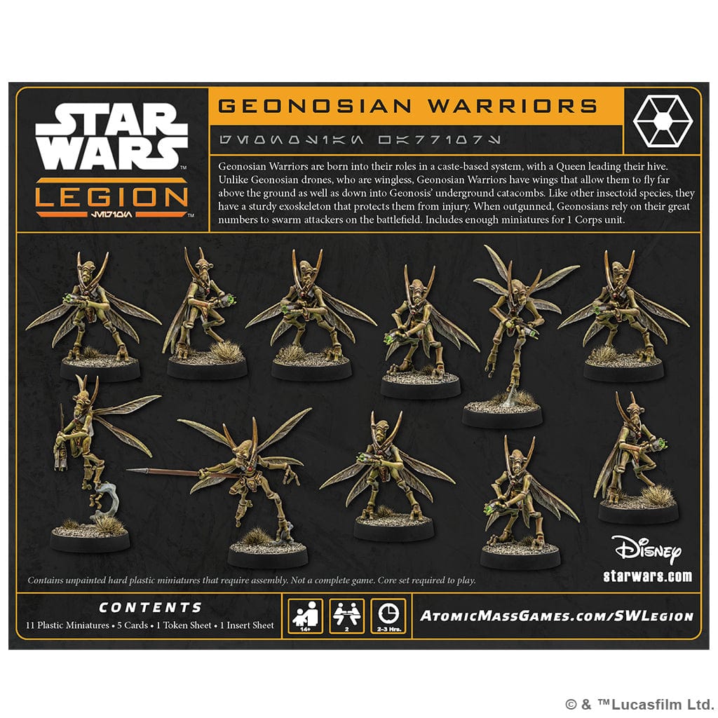 Atomic Mass Games Tabletop Games > Role-Playing Games > Star Wars Star Wars: Legion - Geonosian Warriors Unit Expansion 841333129156 SWQ37