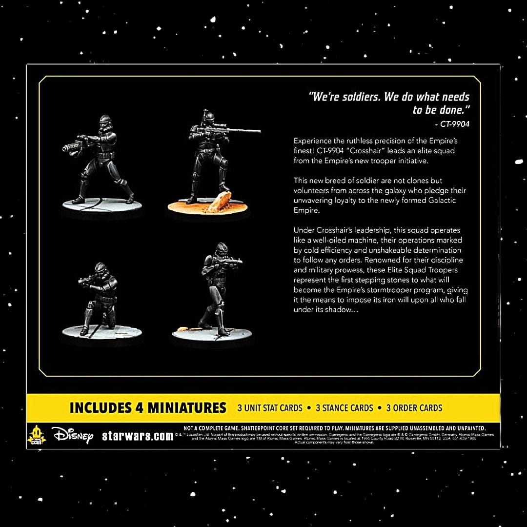 Atomic Mass Games Tabletop Games > Role-Playing Games > Star Wars Star Wars: Shatterpoint: Good Soldiers Follow Orders Squad Pack 841333126179 AMGSWP36