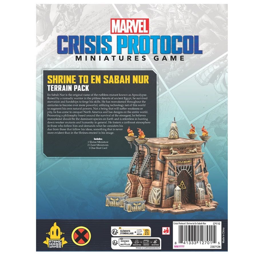 Atomic Mass Games Toys > Action Figures > Marvel Legends Marvel Crisis Protocol: Shrine to En Sabah Nur Terrain Pack 841333127015 AMGCP110