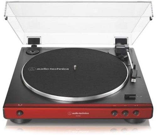 Audio-Technica Music > Audio Equipment Audio Technica AT-LP60XBT-RD Bluetooth Turntable -Fully Automatic - Belt-Drive (Red/Black) 4961310147273 4961310147273