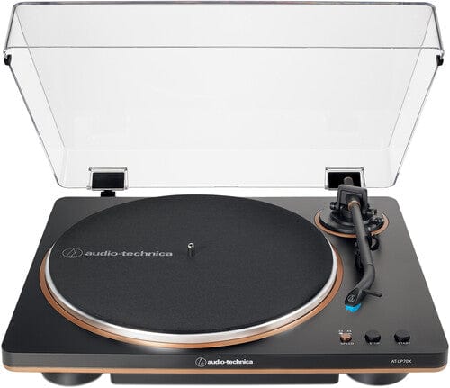 Audio-Technica Music > Audio Equipment Audio Technica AT-LP70X-BZ Turntable Fully Automatic Belt-Drive (Black/Bronze)