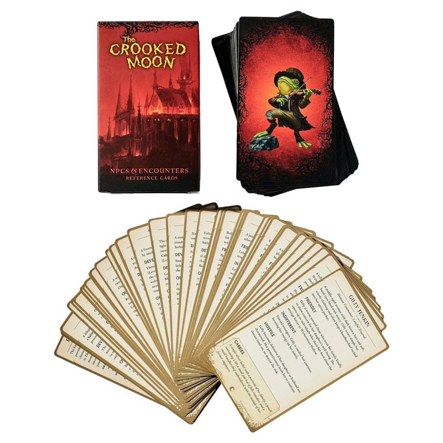 Avantris Entertainment Tabletop Games > Role-Playing Games > Accessories D&D 5E: The Crooked Moon: NPCs & Encounters Reference Card Deck 850067877363 LAETCMRDNE