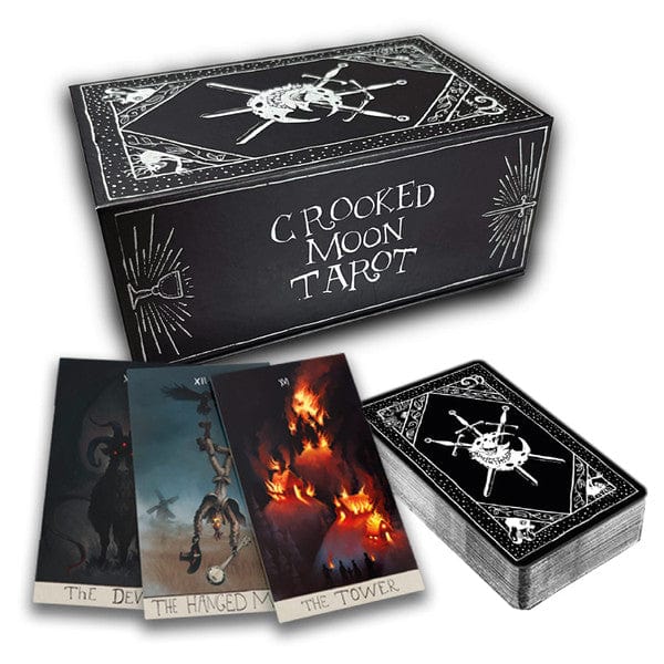 Avantris Entertainment Tabletop Games > Role-Playing Games > Accessories The Crooked Moon: Tarot Deck With Guide Book & Bag 850067877127 LAETCMTCS
