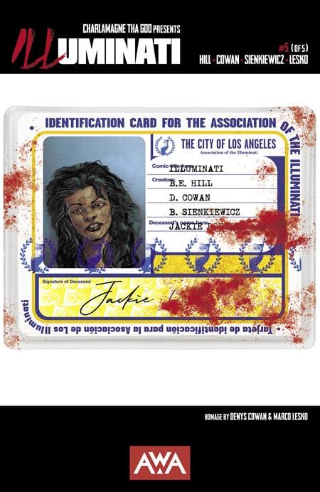 AWA Studios Comic Books ILLUMINATI #5 (OF 5) (MR) 85001385467700511 0925AW0489