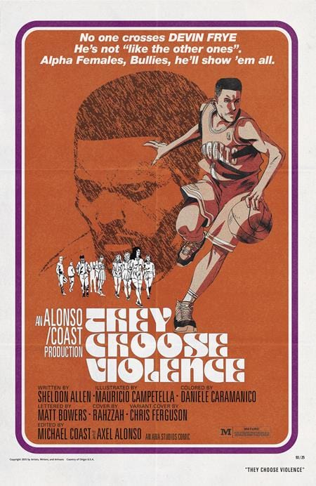 THEY CHOOSE VIOLENCE #4 (OF 5) CVR B CHRIS FERGUSON & MAURICIO CAMPETELLA BLAXPLOITATION FILM HOMAGE VAR (MR)