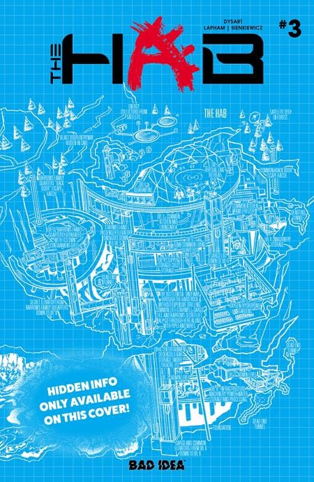BAD IDEA Comic Books HAB #3 (OF 5) CVR C DAVID LAPHAM BLUEPRINT VAR 85001727736600331 0426BD0526