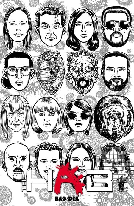 BAD IDEA Comic Books HAB #5 (OF 5) CVR C DAVID LAPHAM BW OUTBREAK SKULLS VAR (Release Date: 08/26/2026) 0626BD0556