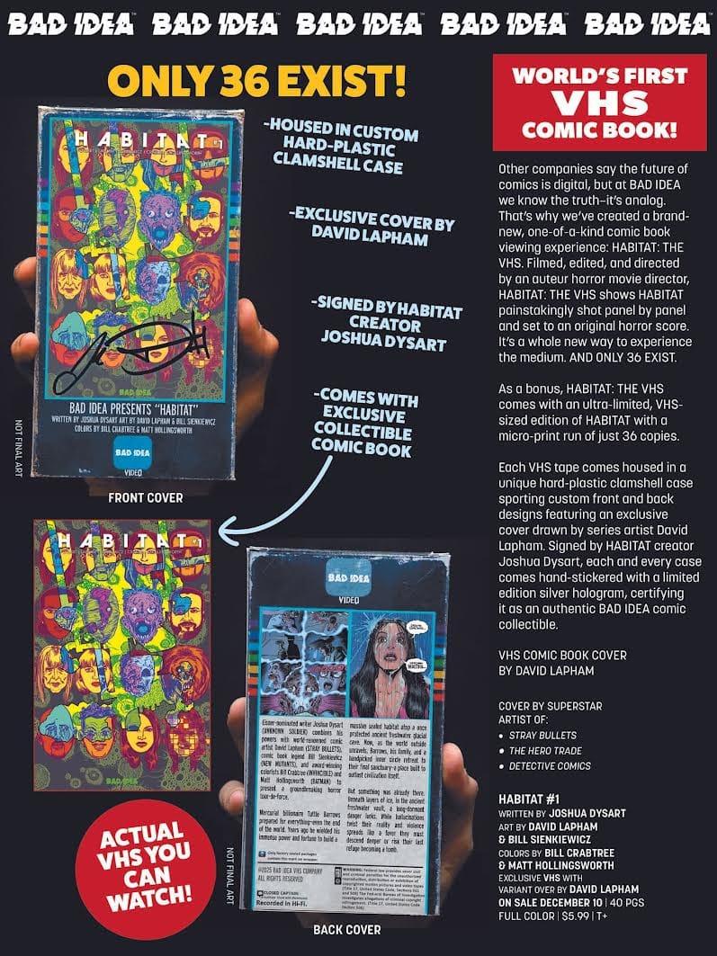 Bad Idea Comic Books > Incentives HAB #1 - VHS EXCLUSIVE TE-0226BD0546-VHS-EXCLUSIVE