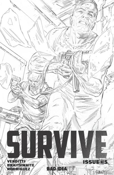 Bad Idea Comic Books > Incentives SURVIVE #5 (OF 5) CVR C 1:20 INCV DOUG BRAITHWAITE PENCILS VAR 85001727733500531 1025BD8150