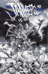 BAD IDEA Comic Books > Incentives TANKERS VS ANCIENT ALIENS #2 (OF 4) CVR E INC 1: 50 LEWIS LAROSA BW VAR 85001727745802051 0526BD0614