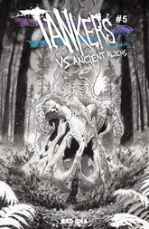 BAD IDEA Comic Books > Incentives TANKERS VS ANCIENT ALIENS #5 (OF 5) CVR D INC 1:20 LEWIS LAROSA B&W VAR (Release Date: 10/28/2026) 85001727745805041 0826BD0663