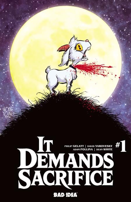 BAD IDEA Comic Books IT DEMANDS SACRIFICE #1 (OF 4) CVR D SKOTTIE YOUNG FOIL VAR (Release Date: 10/07/2026) 85001727754001041 0726BD0656