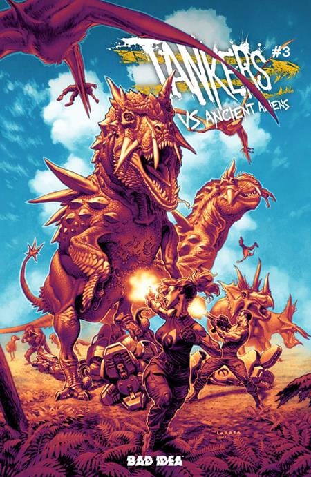 BAD IDEA Comic Books TANKERS VS ANCIENT ALIENS # 3 (OF 4) CVR B LEWIS LAROSA VAR (Release Date: 08/19/2026) 0626BD0597