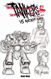 BAD IDEA Comic Books TANKERS VS ANCIENT ALIENS # 3 (OF 4) CVR C JUAN JOSE RYP DESIGN VAR (Release Date: 08/19/2026) 0626BD0598