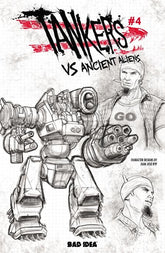 BAD IDEA Comic Books TANKERS VS ANCIENT ALIENS #4 (OF 4) CVR C JUAN JOSE RYP DESIGN VAR (Release Date: 09/09/2026) 85001727745804031 0726BD0669