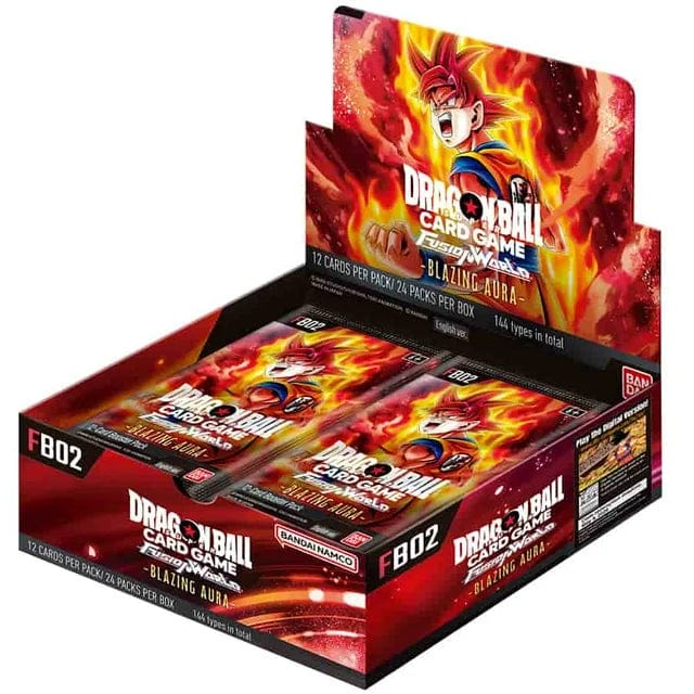 Bandai Games > Playing Cards Dragon Ball Super Fusion World TCG: Set 02 Blazing Aura - Booster Box 810059784819 BAN2720117