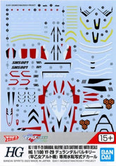Bandai Model Kits > Gundams > Accessories Bandai: Gundam - YF-29 Durandal Valkyrie Decal 1:100 4573102654212 BAN/2654114