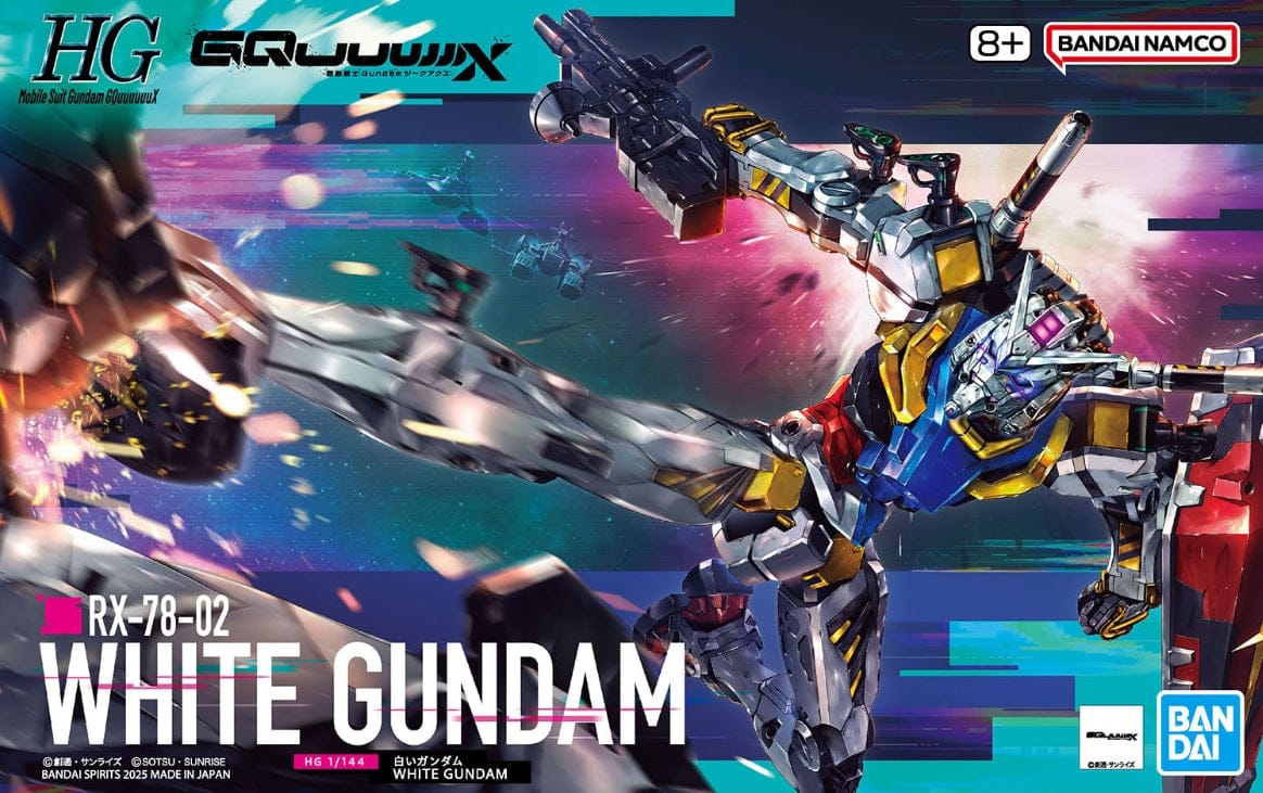 Bandai Model Kits > Gundams Bandai HG 1:144 GQ RX-78-02 White Gundam 4573102691897 2773838