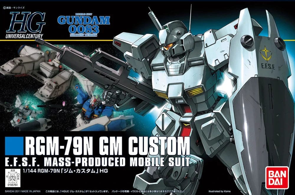 Bandai Model Kits > Gundams > High Grade Bandai: Gundam - HGUC 120 RGM-79N GM Custom 4573102574008 2101618