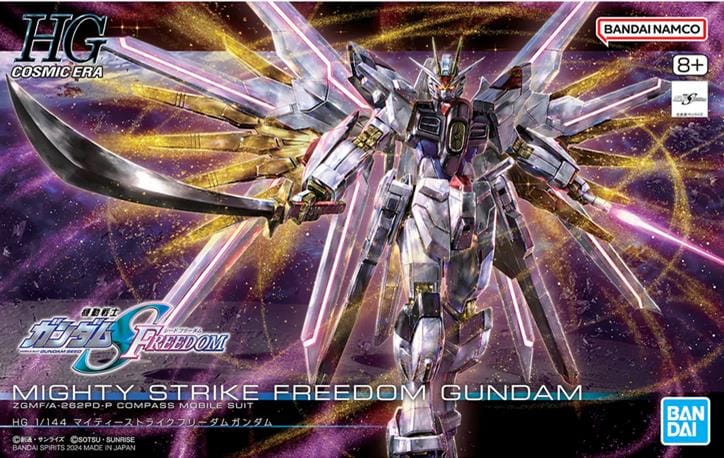 Bandai Model Kits > Gundams > High Grade Bandai: Gundam - HG Mighty Strike Freedom Seed 1:144 4573102663849 BAN/2679242