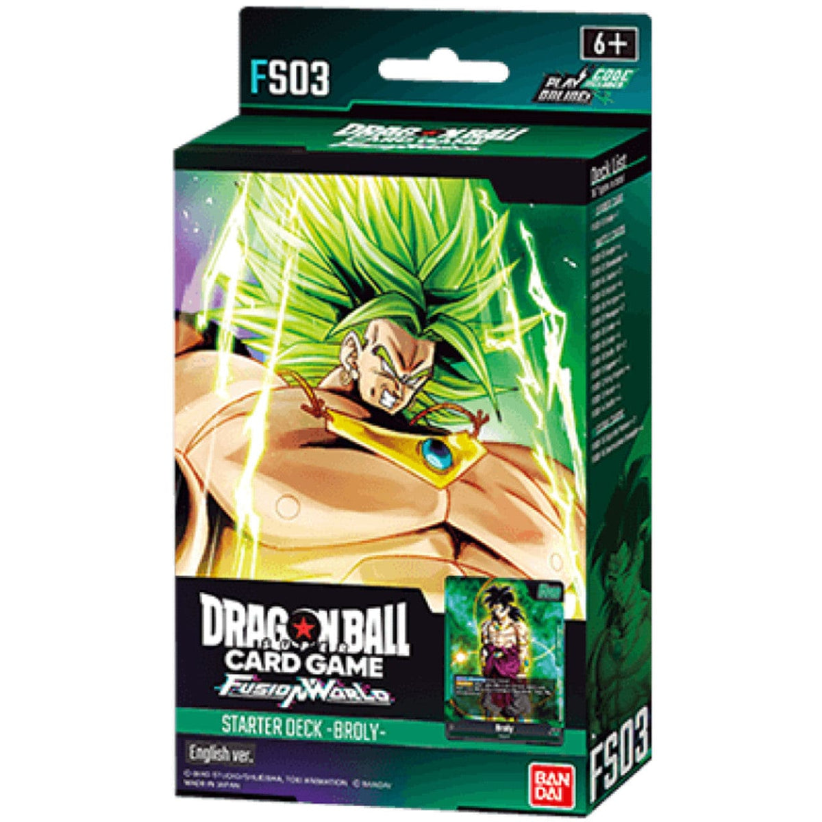 Bandai Tabletop Games > Trading Card Games Dragon Ball Super TCG: Fusion World - Starter Deck, Broly 810059784185 BAN 2710250