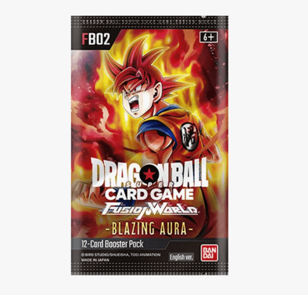 Bandai Trading Card Games Dragon Ball Super Fusion World Blazing Aura TCG: Set 02 Booster Pack 810059784802