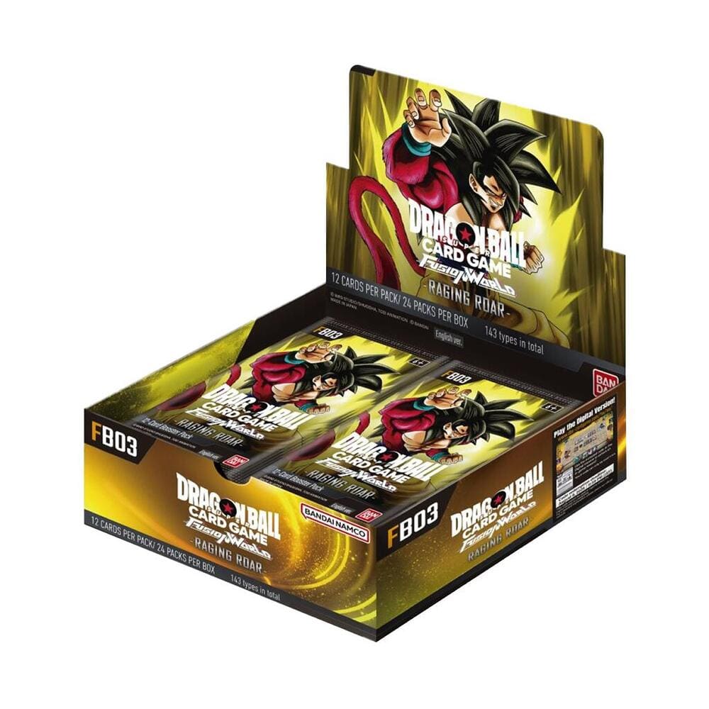 Bandai Trading Card Games Dragon Ball Super Fusion World TCG: Raging Roar Booster Box [FB03] 810059786523 BAN 2741327