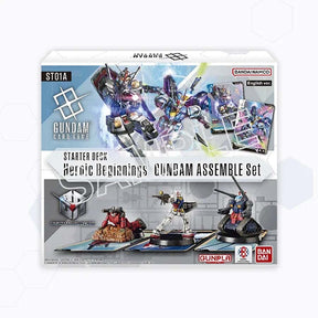 Bandai Trading Card Games ST01A - Heroic Beginnings Gundam Card Game: Gundam Assemble Starter Set [ST01A-ST04A] 810158833258 BJP2800366