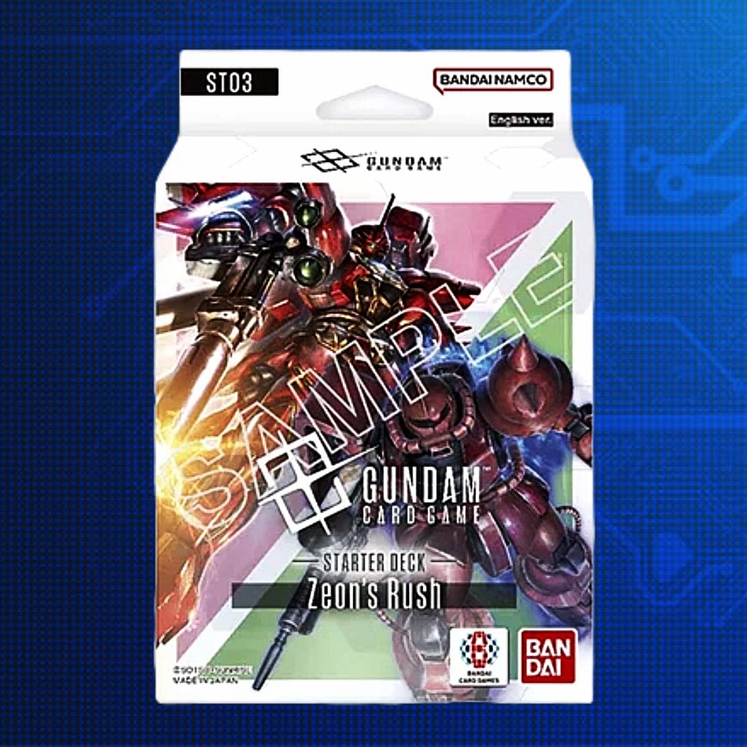 Bandai Trading Card Games ST03 - Zeon's Rush Gundam Card Game Starter Deck [ST01-ST04] 810158833203 BJP2800364