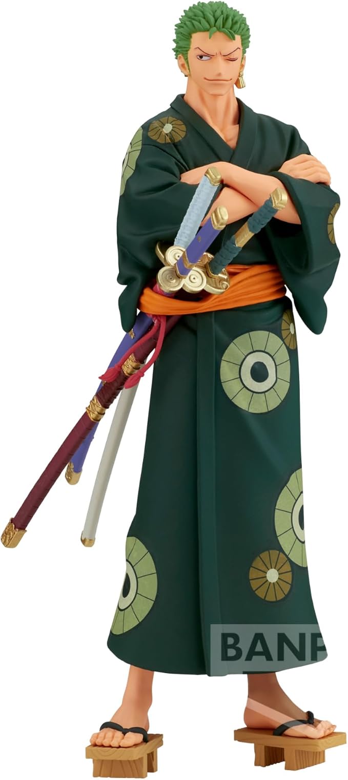 Banpresto Toys > Statues > Anime BANPRESTO: ONE PIECE - GRANDLINE SERIES - WANOKUNI RORONOA ZORO YUKATA DXF STATUE 4983164889888 BP88988