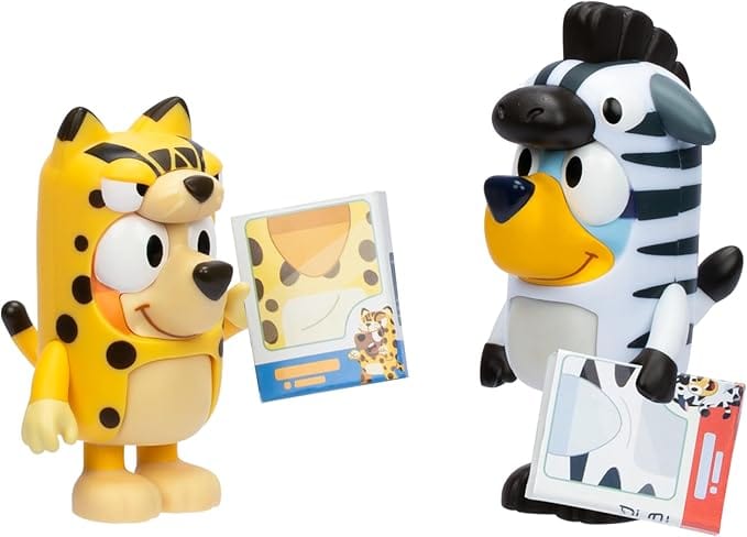 BBC STUDIOS Toys > Action Figures > Animation BBC STUDIOS: BLUEY - ANIMAL COSTUMES 2 PACK ACTION FIGURES 630996176498