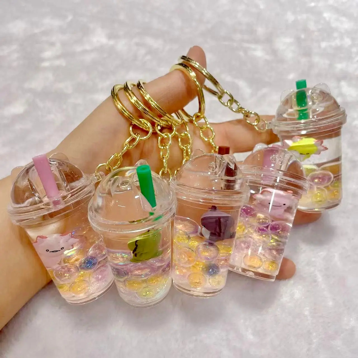 BCmini Accessories Axolotl Boba Keychain (Random Design) 12157