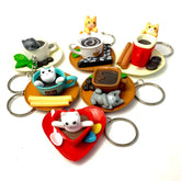 BCmini Accessories Cafe Cat Keychain (Random Design) 12051