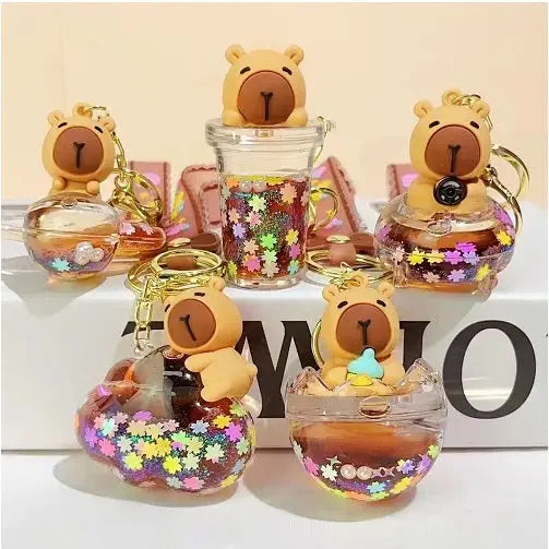 BCmini Accessories Capybara Sparkle Keychain (Random Design) 4573553077097 12152