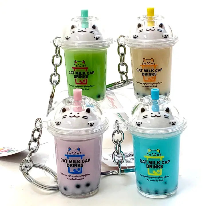 BCmini Accessories Cat Boba Keychain (Random Design) 12041